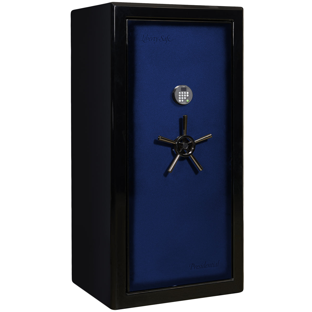 Presidential Series | Level 10 Security | 2.5 Hours Fire Protection | 25 | Dimensions: 60"(H) x 30"(W) x 24.75"(D*) | Blue Gloss | Electronic Lock - Closed